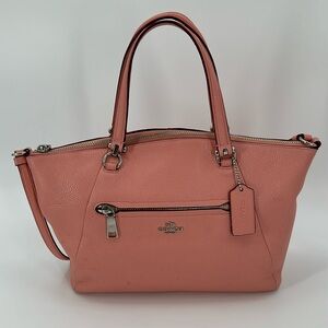 Coach pastel pink pebbled leather Crossbody/Satchel bag